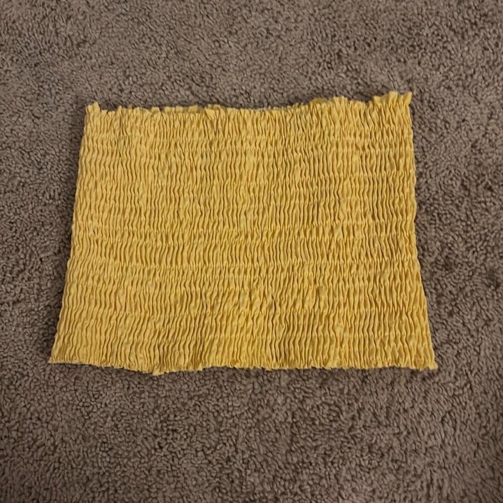 yellow tube top